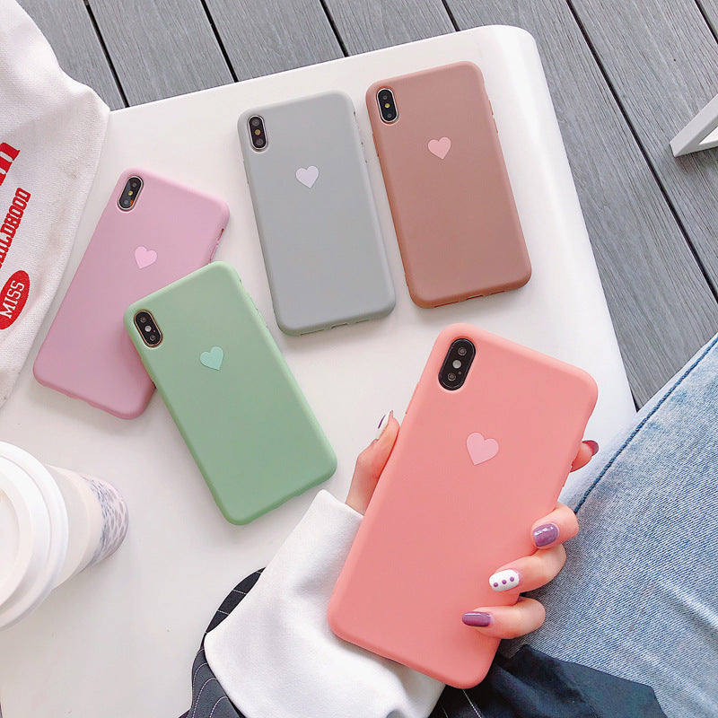 heart silicone phone case