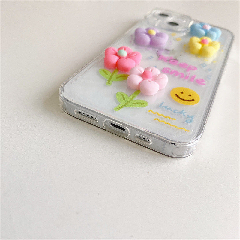 three-dimensional flower case