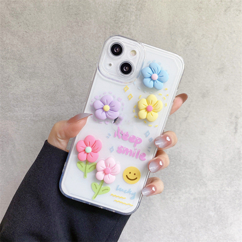 three-dimensional flower case