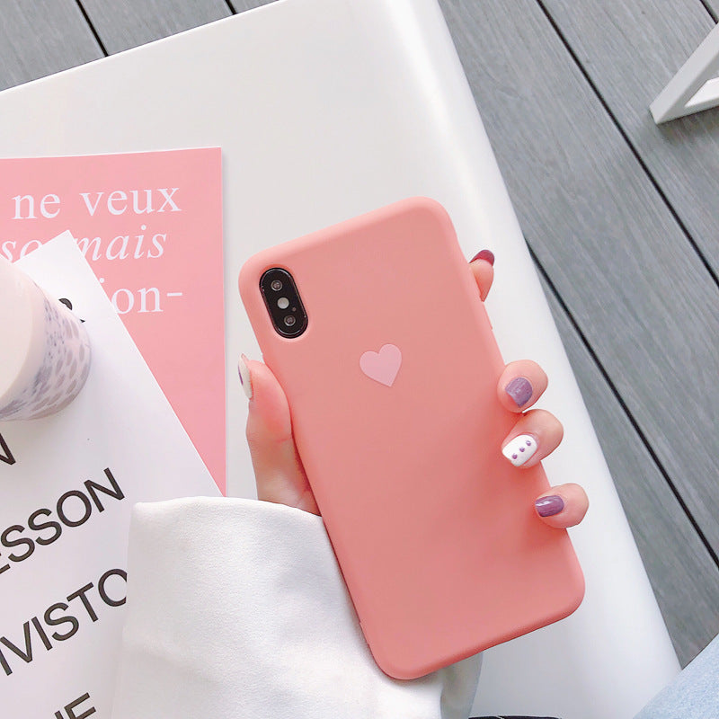 heart silicone phone case