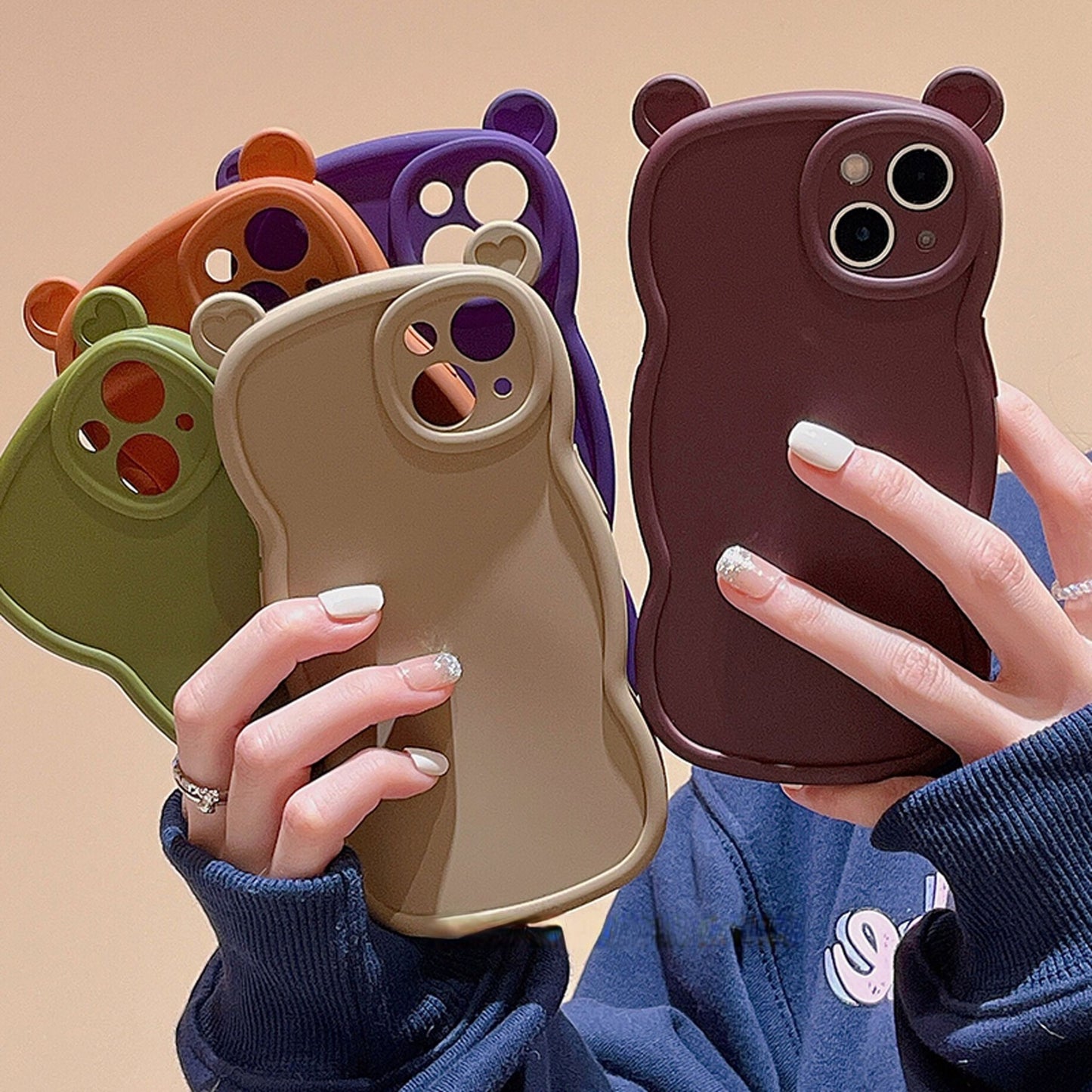 solid colour bear case