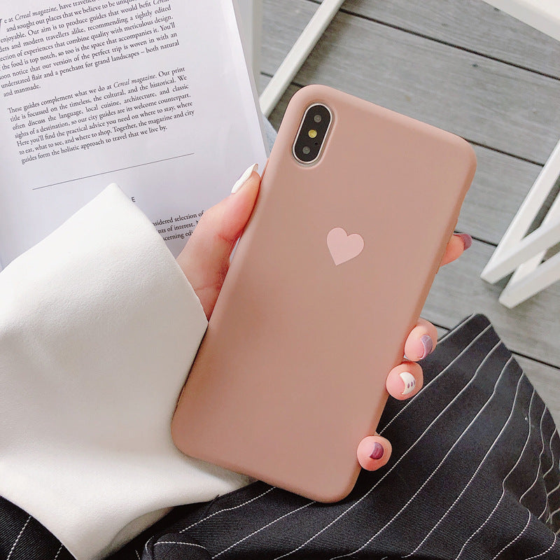 heart silicone phone case