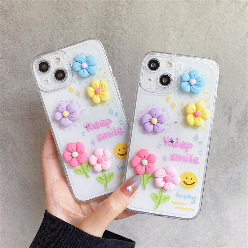 three-dimensional flower case