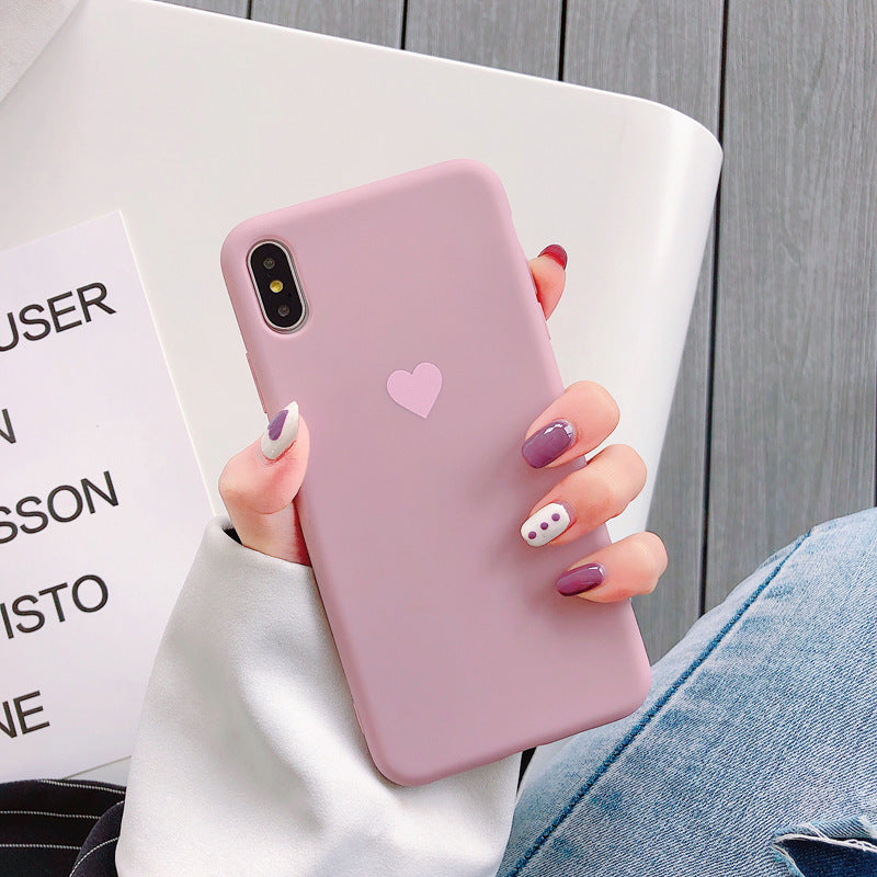 heart silicone phone case