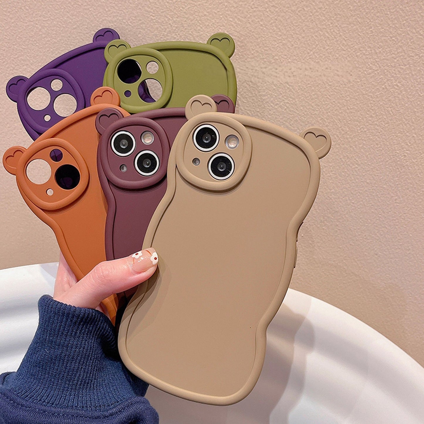 solid colour bear case